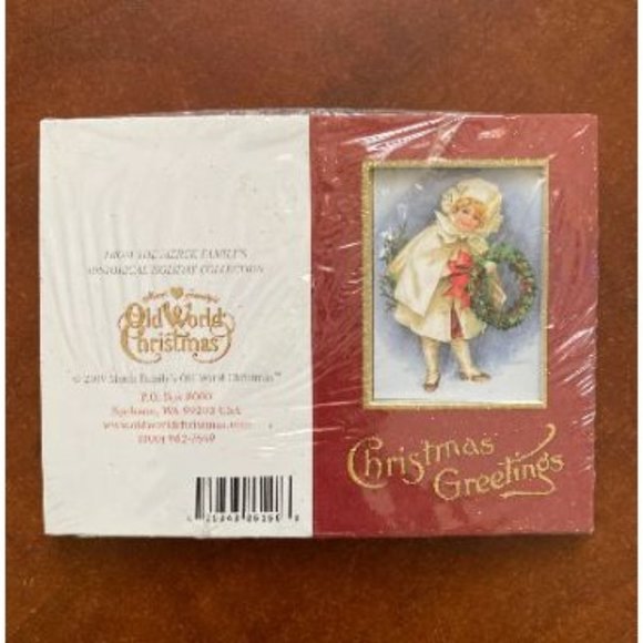 Retired Christmas Greetings Old World Christmas Mini Cards - Picture 2 of 3
